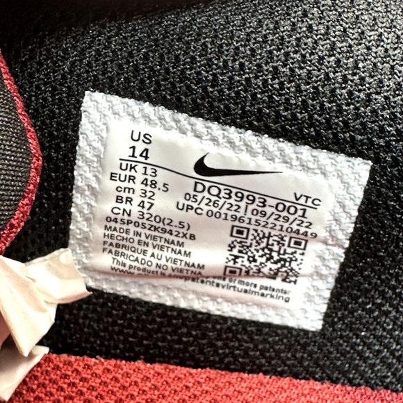 Nike Air Max Excee Black/Burgundy DQ3993-001 Men size 14 - Picture 8 of 8